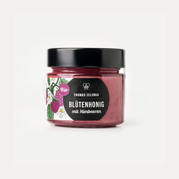 Honig mit Himbeeren 250g